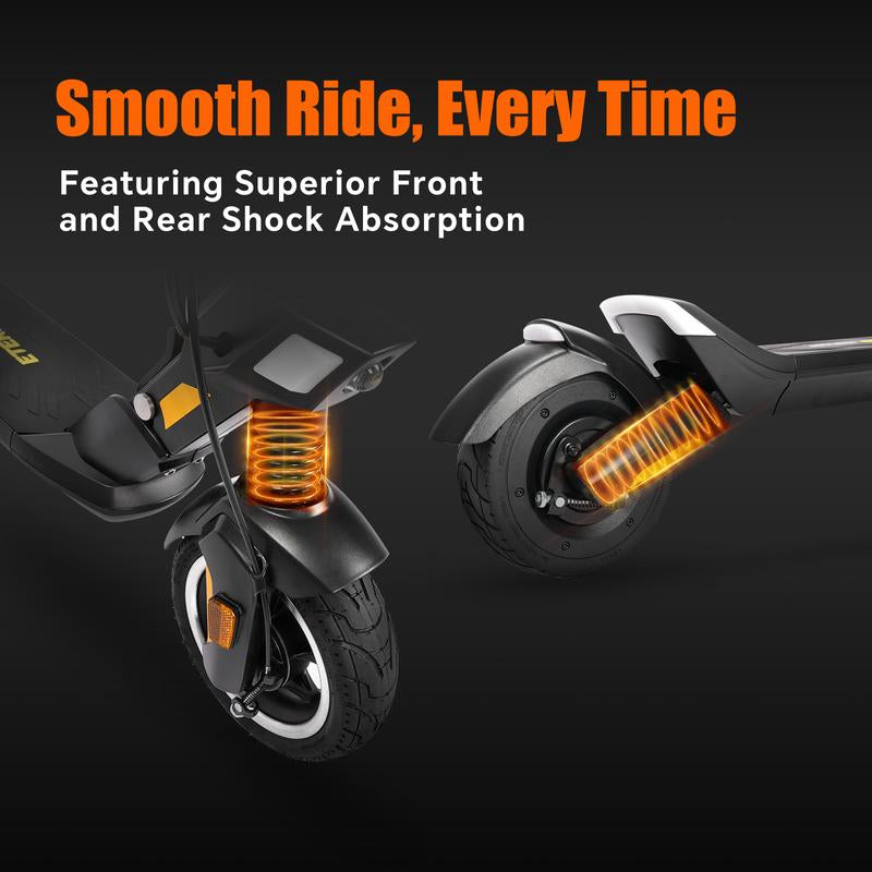 DRIFT.SLIDE Electric Scooter for Adults, up to 30 Miles, 450W Motor,40Kph Max Speed, 36V 15.6AH Battery UL 2272 Portable Folding Commuting E-Scooter with Double Braking System and App Control